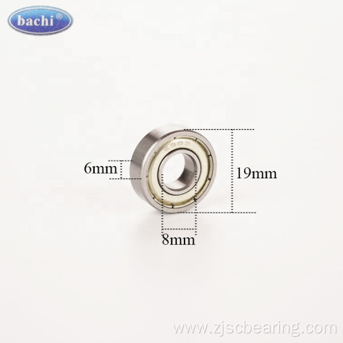 Mini deep groove ball bearing 698 2rs